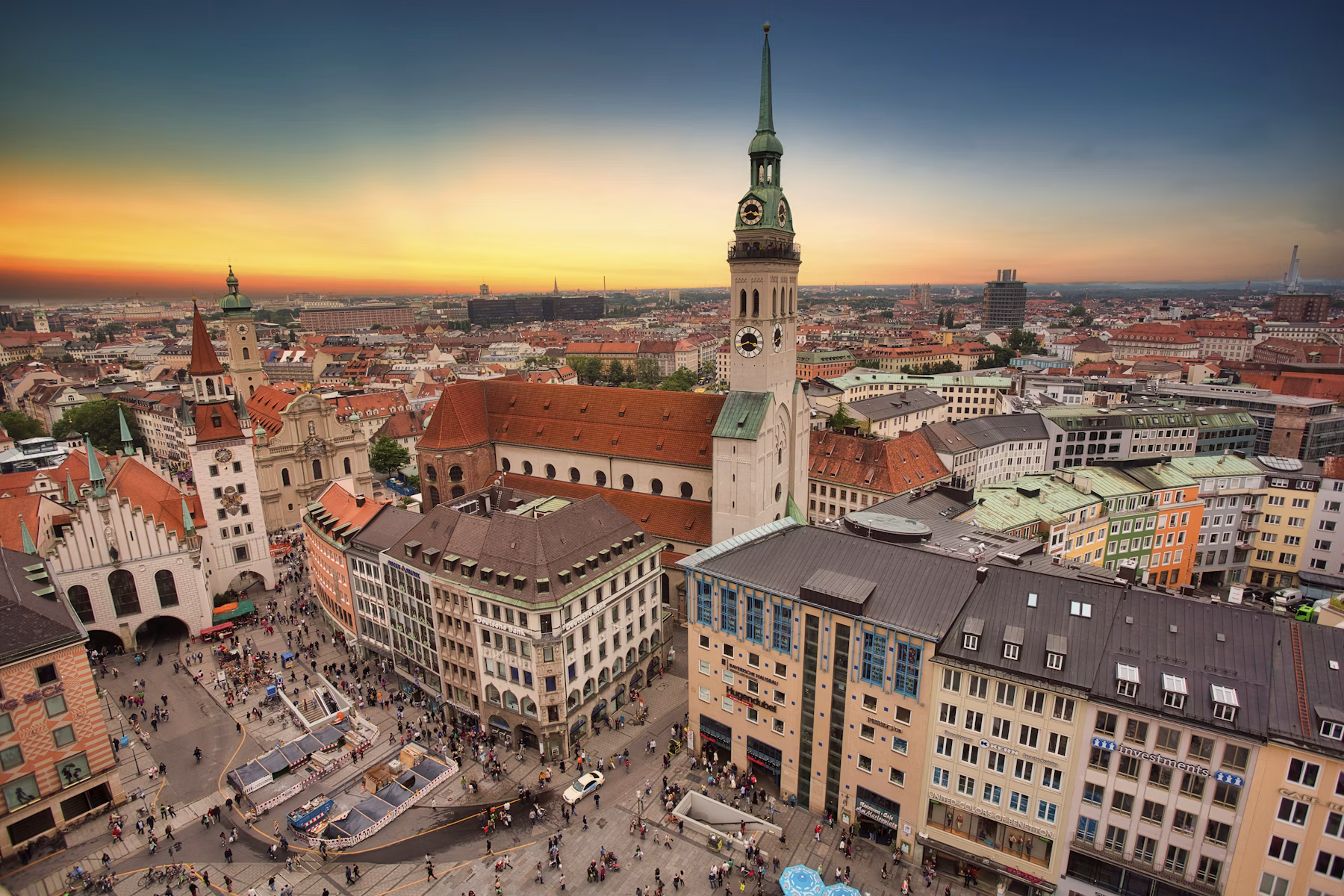 München mit Blick auf die Stadt